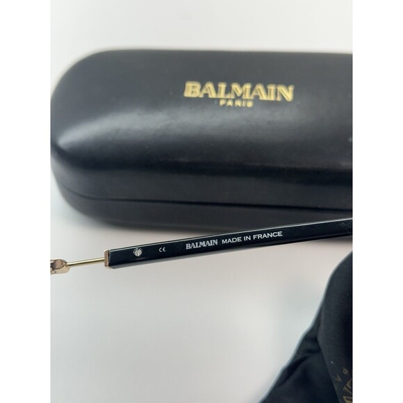 Balmain Paris Women’s Aviator Sunglasses Gold Metal Frame Gray Tinted Lenses main image 4